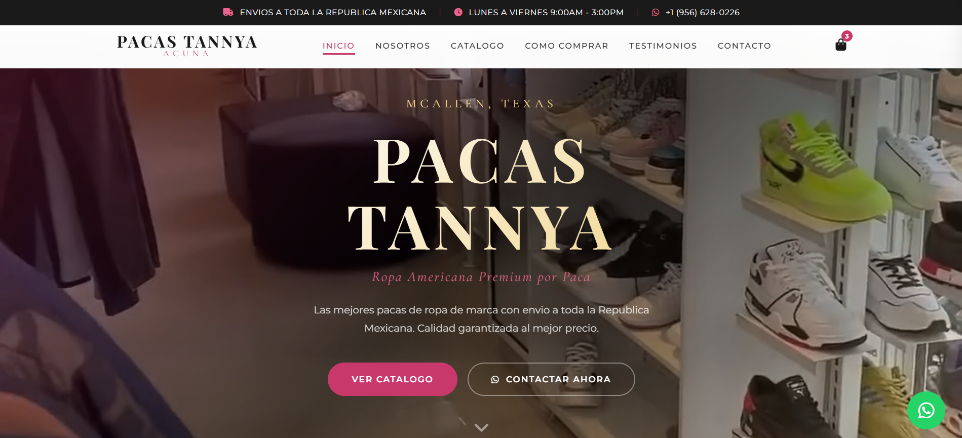 Pacas Tanya - E-commerce de venta de ropa por mayor